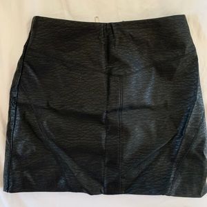 Leather Mini Skirt